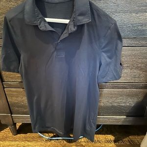 Black Lululemon black polo XS